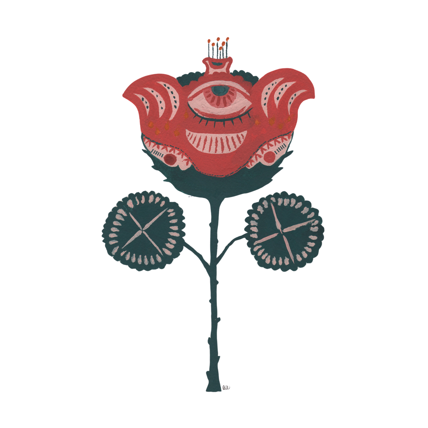 Weird Flower - Mini Art Print