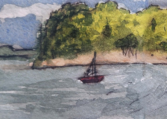 Waiheke Shore - Mini Art Print