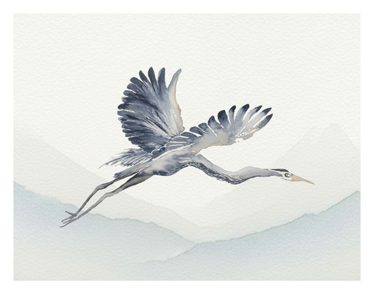 The Heron - Art Print