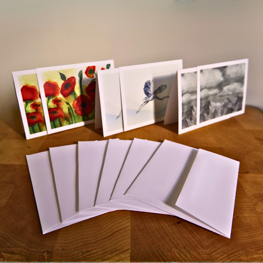 Nature Art Greeting Cards - Variety 6 Pack