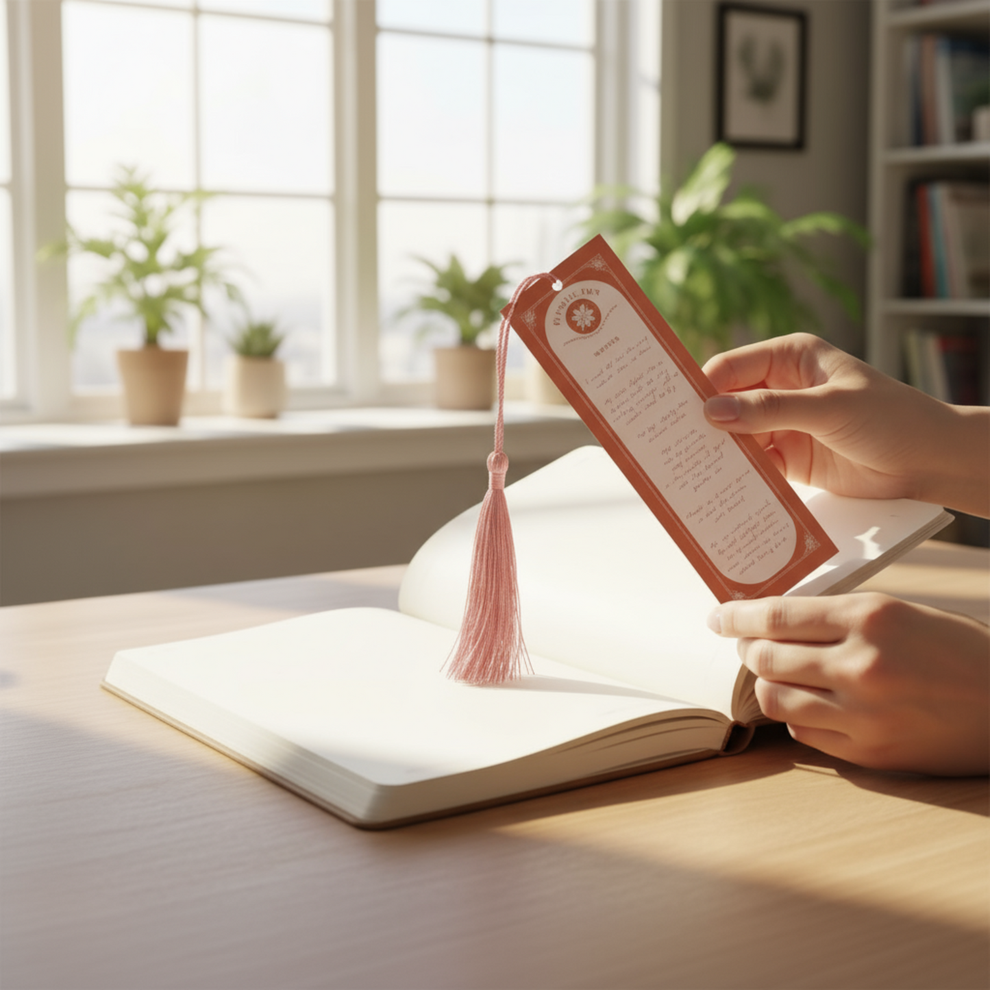 Poetry Bookmark with Silky Tassel