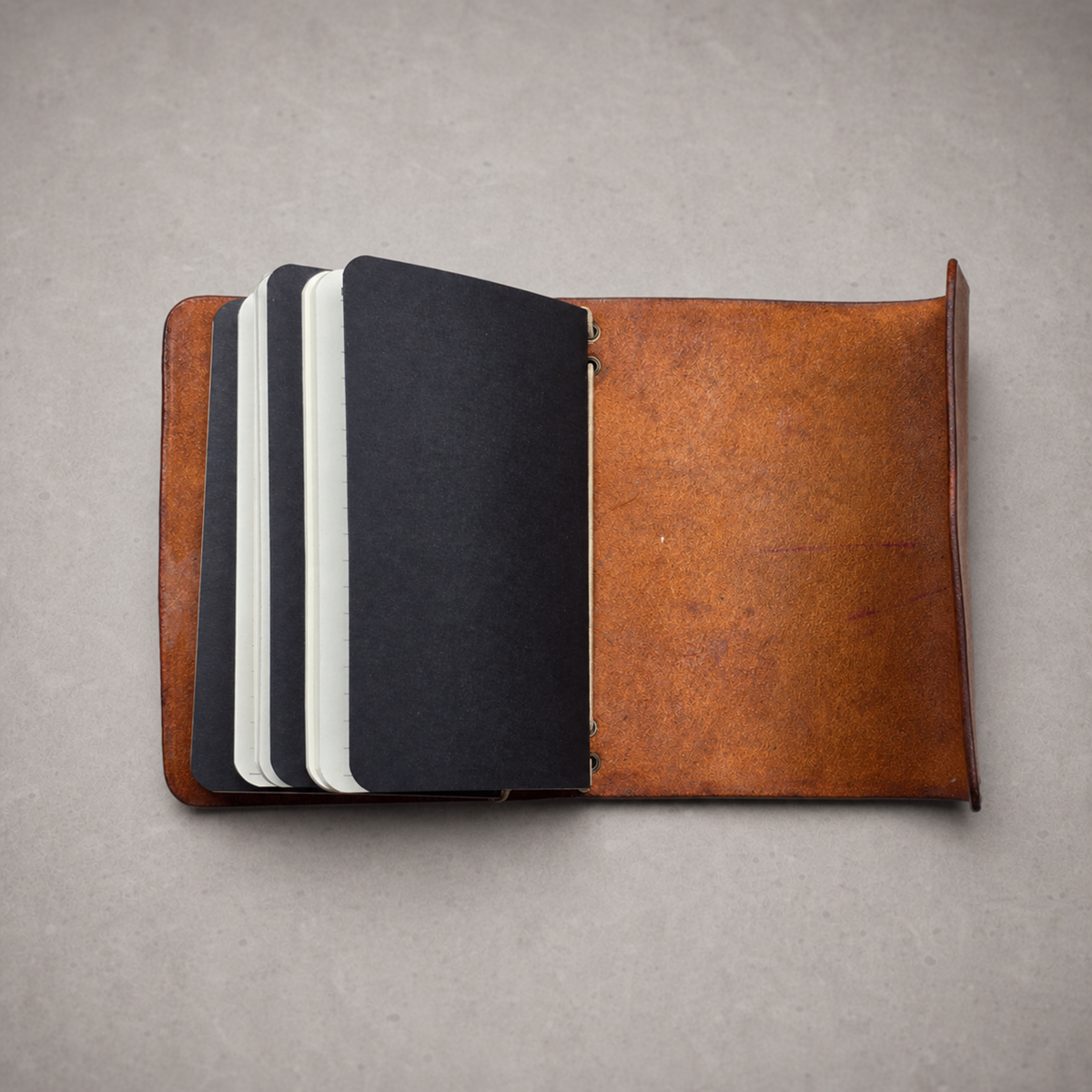 Leather Travel Journal - Spark (A6) - Amberglow