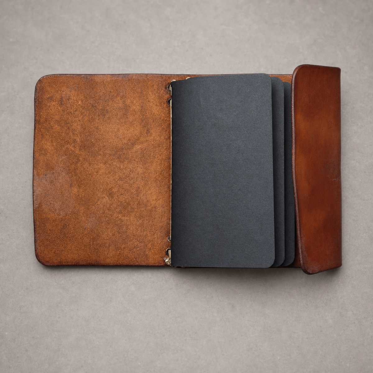 Leather Travel Journal - Spark (A6) - Amberglow