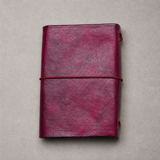 Leather Travel Journal - Spark (A6) - Rosehip