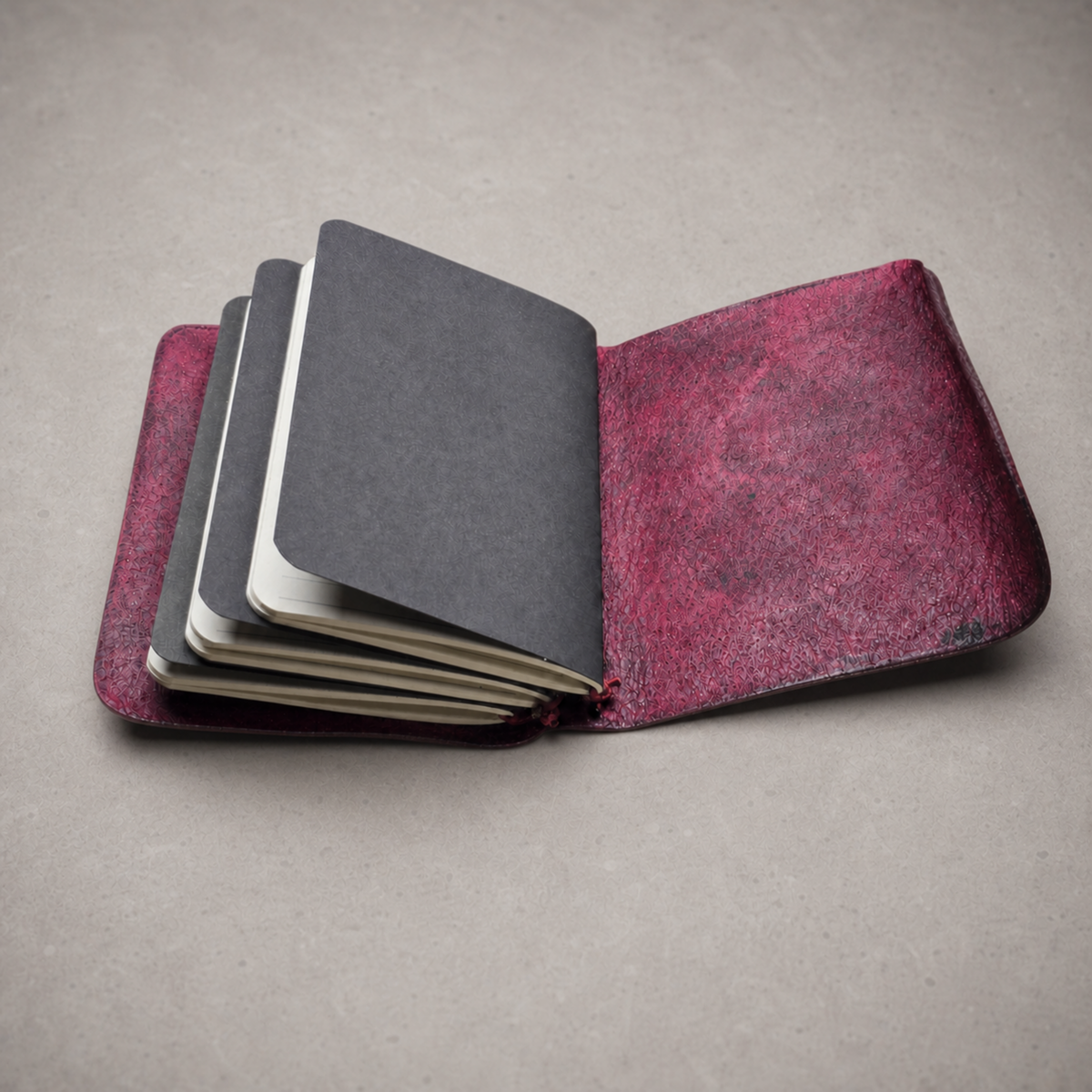 Leather Travel Journal - Spark (A6) - Rosehip
