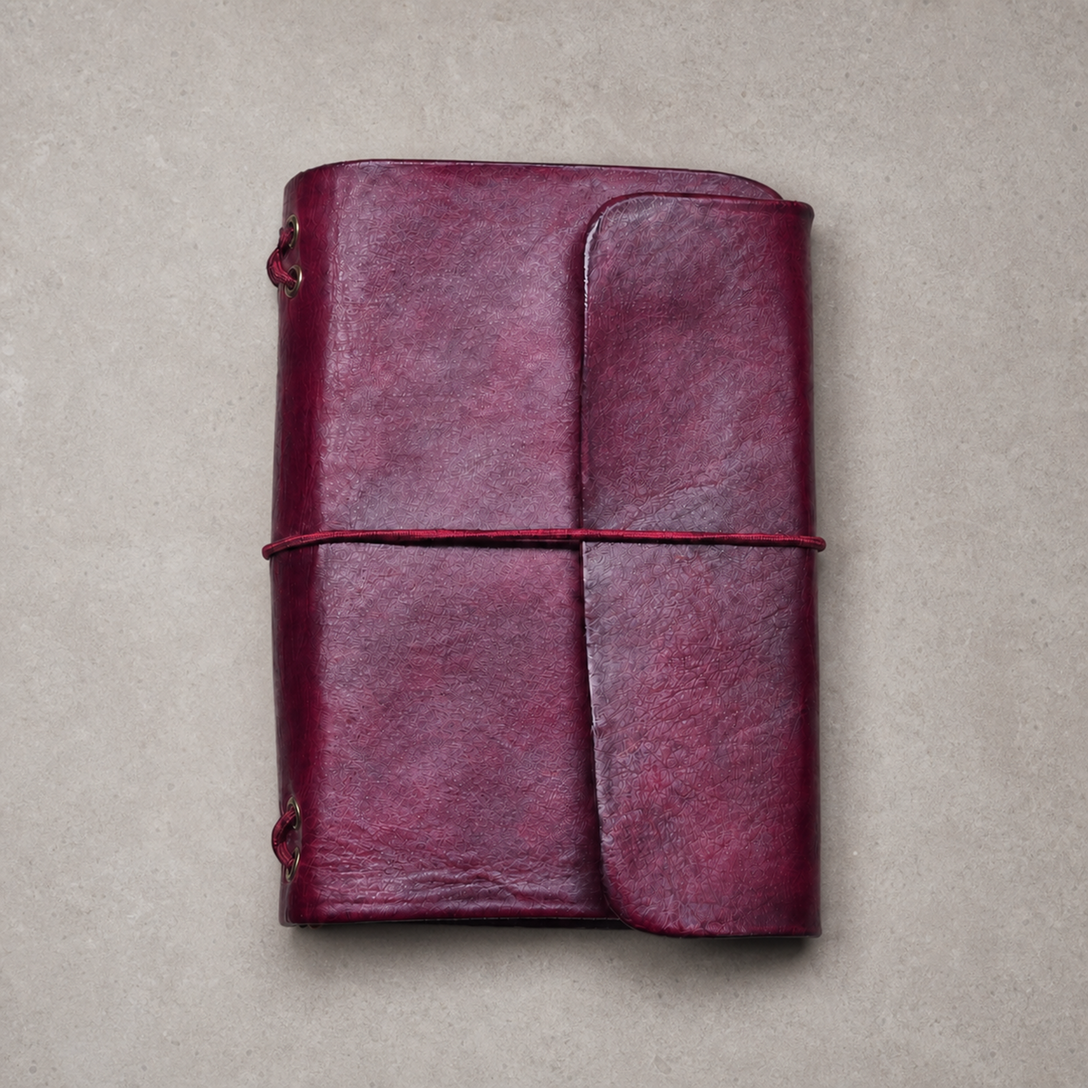 Leather Travel Journal - Spark (A6) - Rosehip