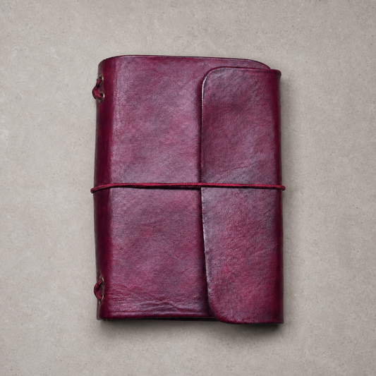 Leather Travel Journal - Spark (A6) - Rosehip